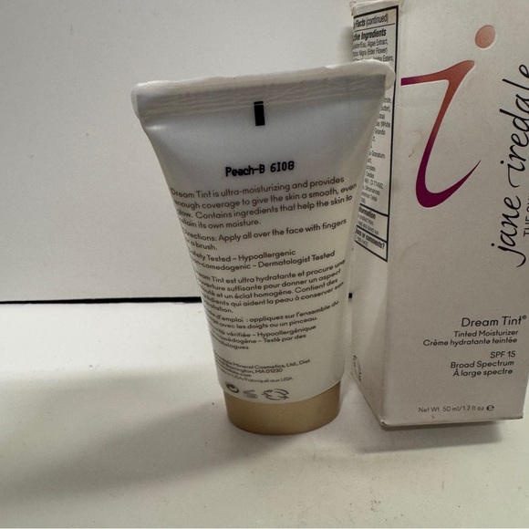 jane iredale Dream Tint Tinted Moisturizer SPF 15 Peach B 1.7 Oz - Picture 4 of 6